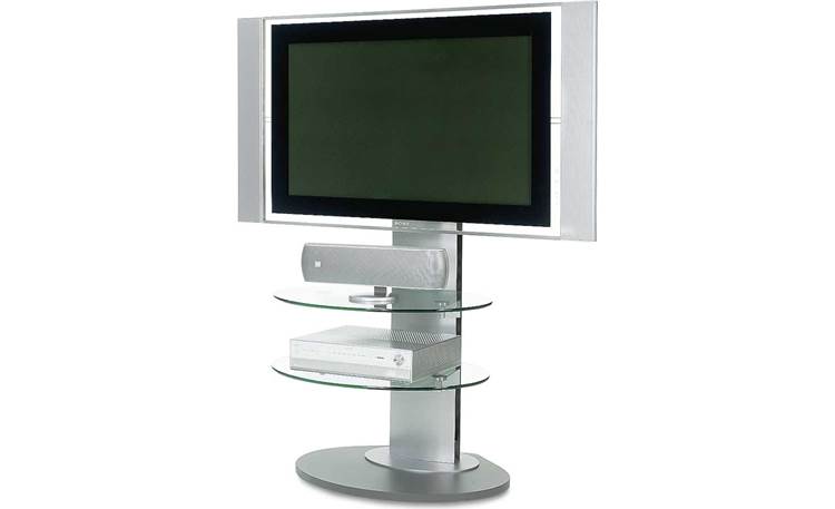 BDI Vista 9960 Silver, angled left<BR> (TV and components<BR> not included)