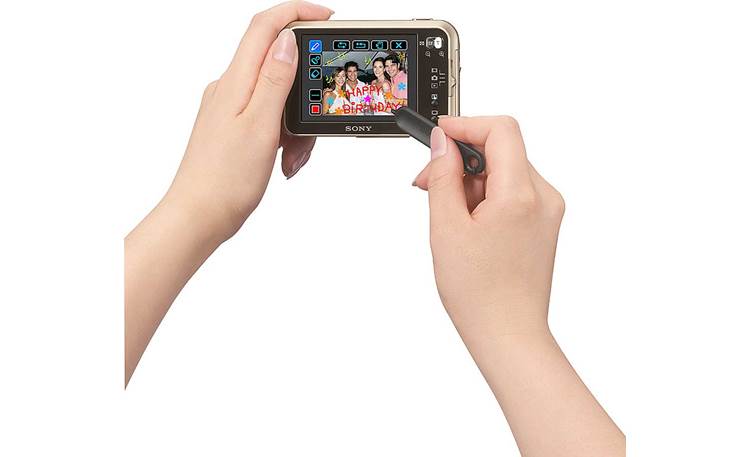 Sony Cyber-shot DSC-N2 Drawing on touchscreen<br>with stylus