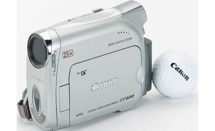Canon ZR600 WIth golf ball (for scale)