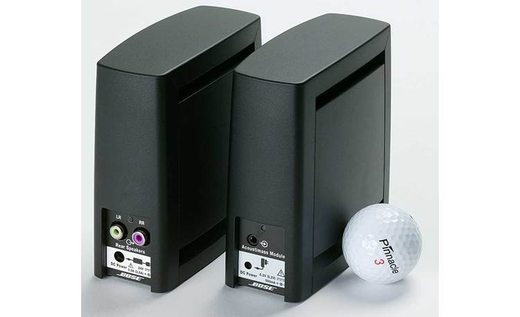 Bose® SL2 wireless surround link Back (shown with golf ball for scale)