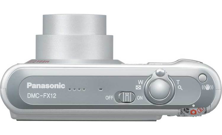 Panasonic Lumix DMC-FX12 Top (lens extended; silver)