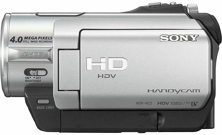 Sony HDR-HC5 Left