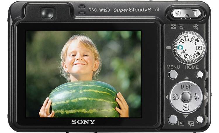 Sony Cyber-shot DSC-W120 Back (Black)