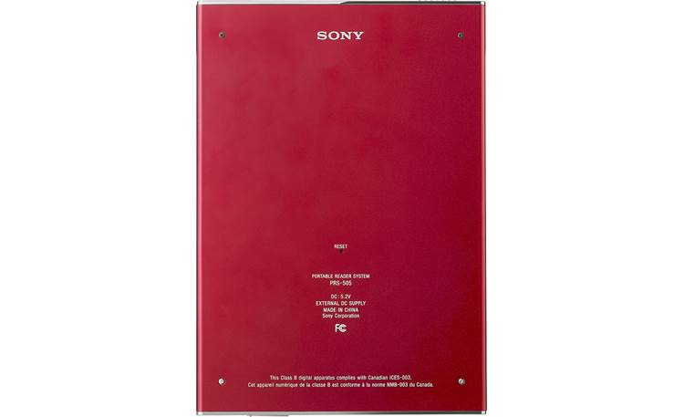 Sony PRS-505 Reader Digital Book Back (Red)