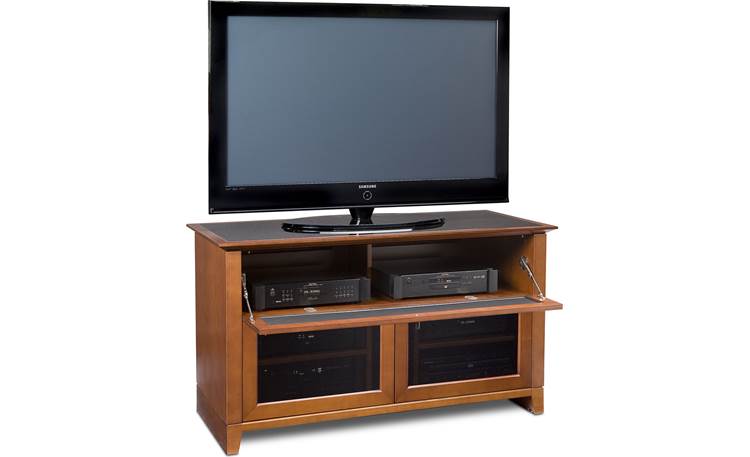 BDI Novia Series 8428 Cherry - top shelf open<br>(TV and A/V components not included)
