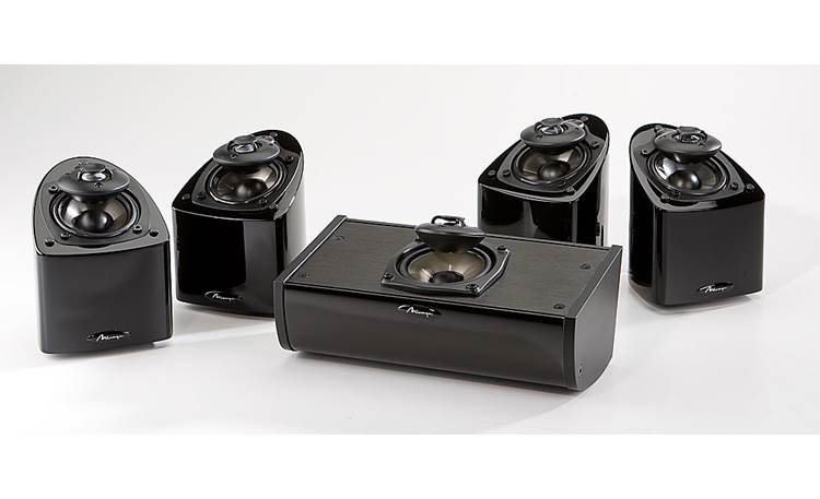 Mirage Nanosat® Prestige 5 Home Theater Speaker System Grilles off