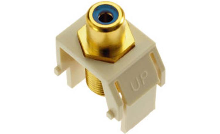 On-Q RCA to F-Type Keystone Connector Blue