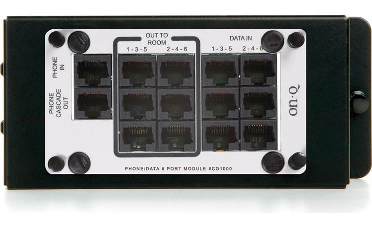 On-Q 6-port Phone/Data Module Front