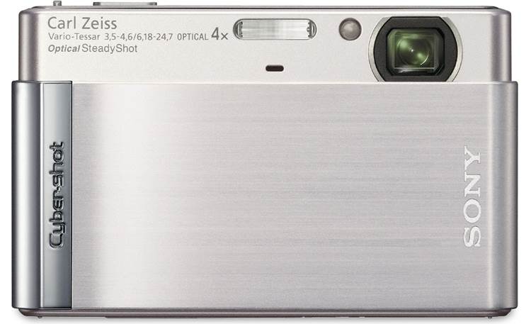 Sony Cyber-shot® DSC-T90 Straight-on view (silver)