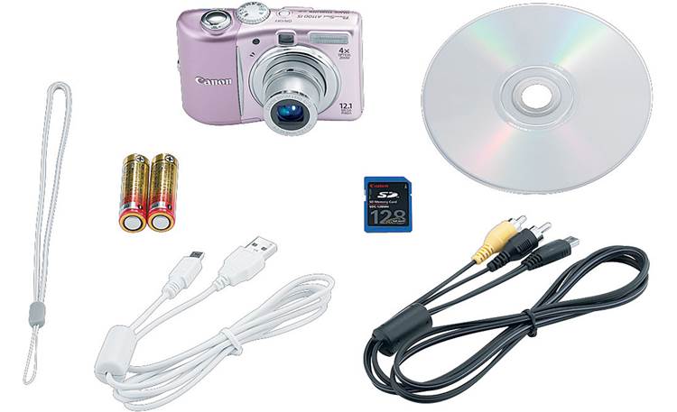Canon PowerShot A1100 IS Included accessories (Pink)