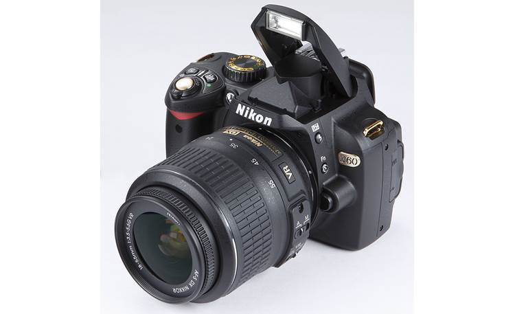 Nikon D60 Black Gold Special Edition Kit With flash extended