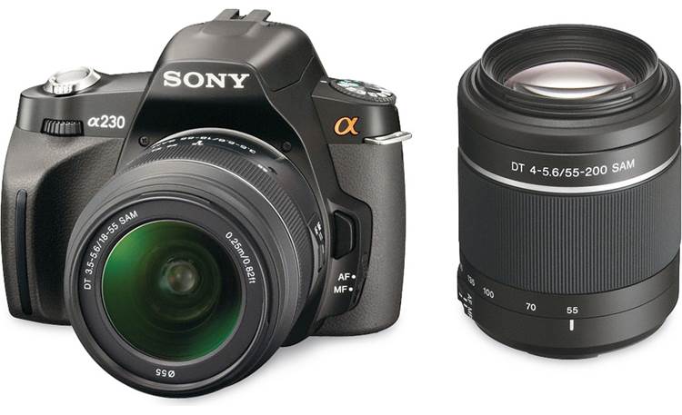 Sony Alpha DSLR-A230 Two-lens Kit Front