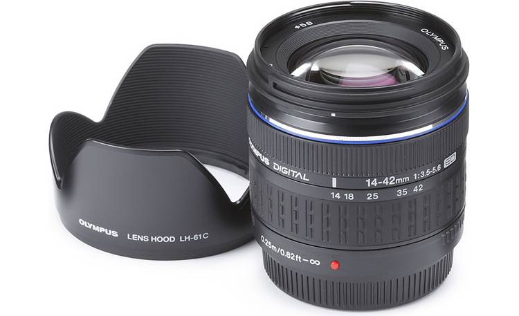 Olympus E-620 Two-lens Kit 14-42mm zoom lens and hood