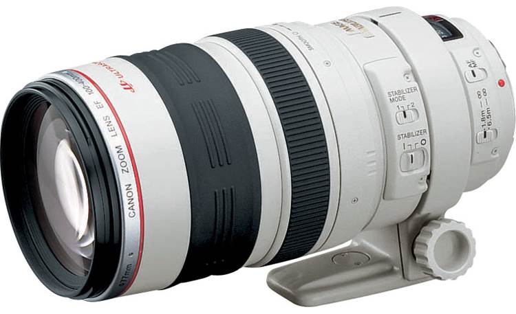 Canon EF 100-400mm f/4.5-5.6L IS USM Lens Pictured with tripod mounting ring