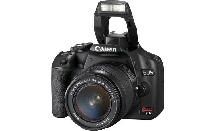 Canon EOS Digital Rebel T1i Kit Front (flash up)