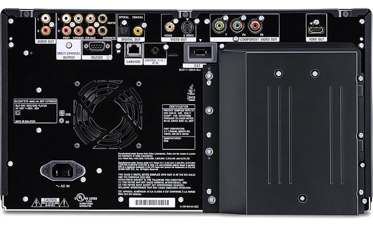 Sony ES BDP-CX7000ES Back