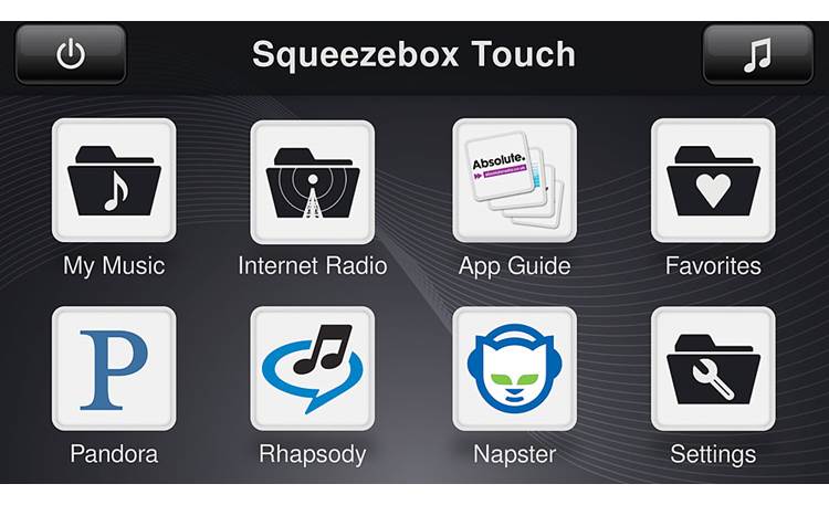 Logitech® Squeezebox™ Touch Sample screenshot