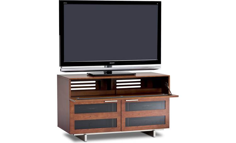BDI Avion 8928 Series II Natural Cherry - speaker compartment detail (TV not included)