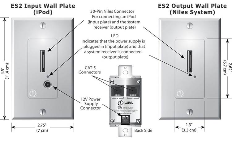 Niles ES2 Extender System ES2 diagram