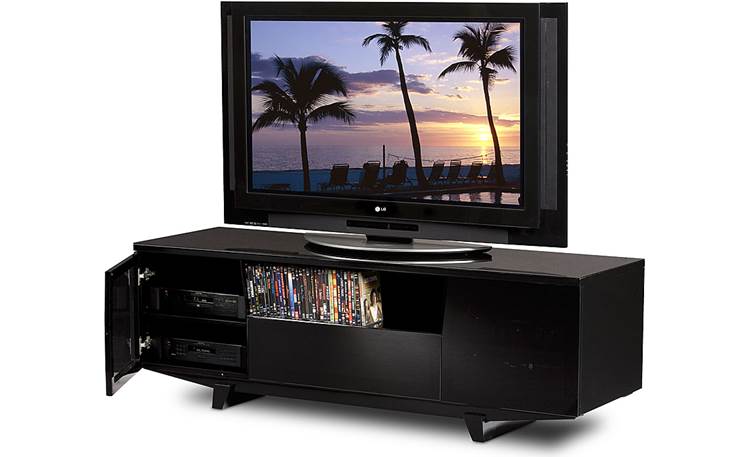 BDI Marina 8729-2 Gloss Black (TV and components, and media not included)