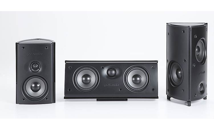 Polk Audio RM87 Home Theater Speaker System Suround, center, and front speaker