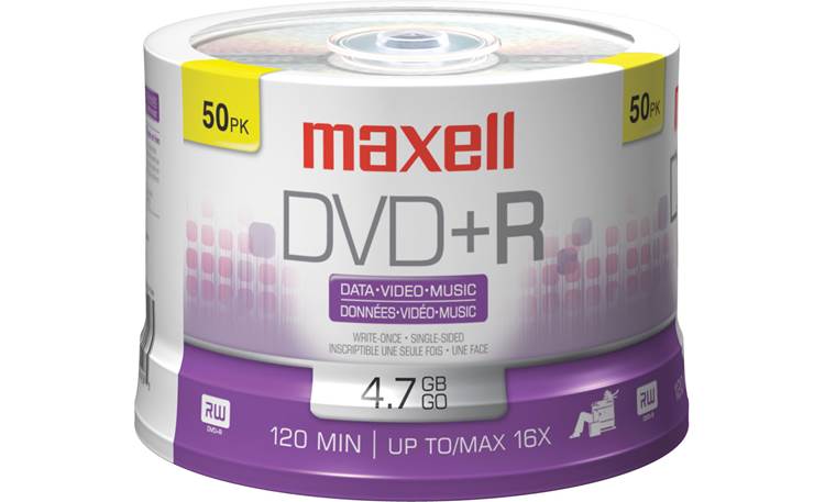 Maxell Recordable DVD+R Disc Front