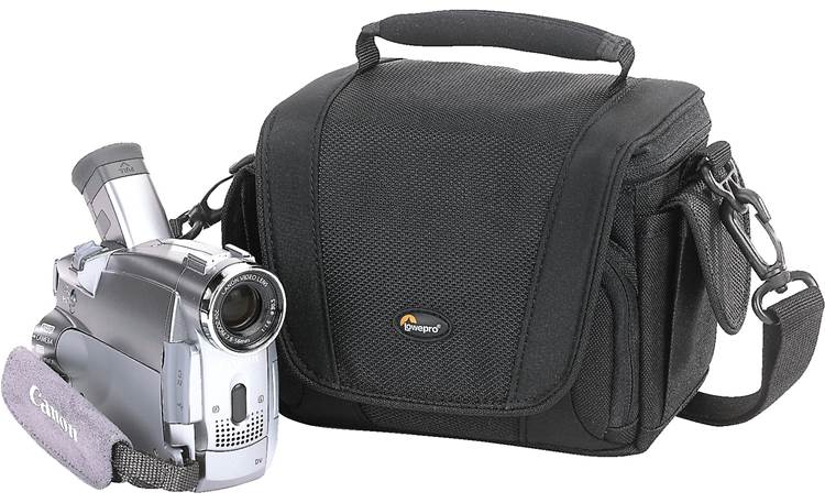Lowepro Edit™ 110 Shown with camcorder (not included)