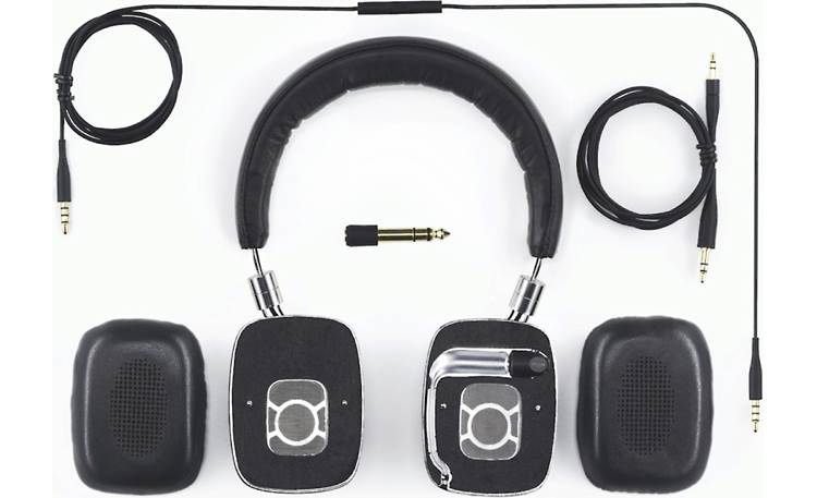 Bowers & Wilkins P5 Headphones with earpads removed and included accessories