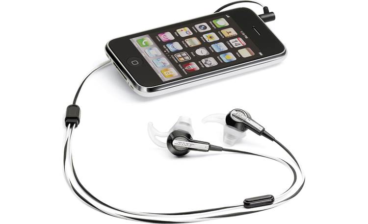 Bose® MIE2 mobile headset Connected to an iPhone