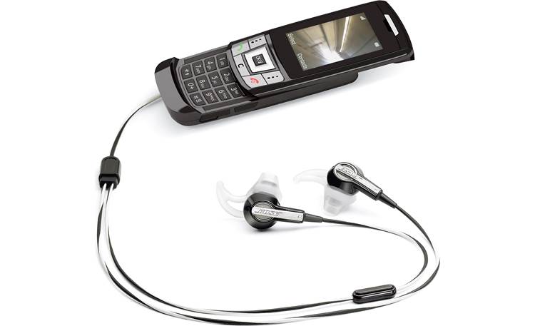 Bose® MIE2 mobile headset Connected to a cell phone