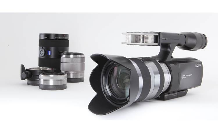 Sony Handycam® NEX-VG10 Shown with compatible lenses (not included)