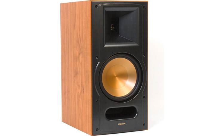 Klipsch Reference RB-81 II Cherry shown with grille off