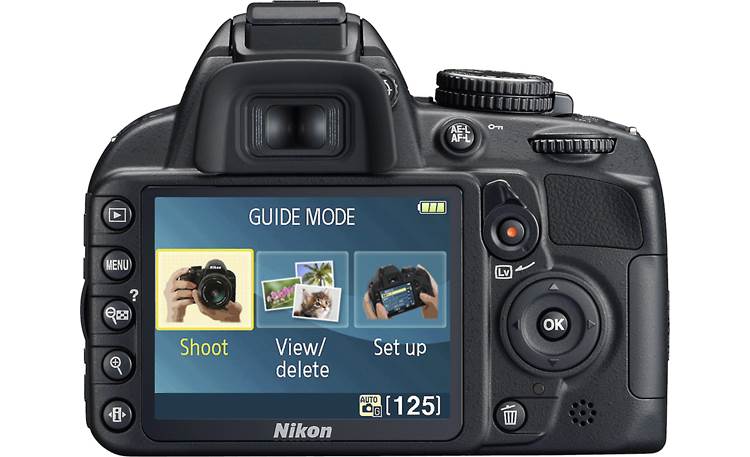 Nikon D3100 Kit Back (with Guide mode display)