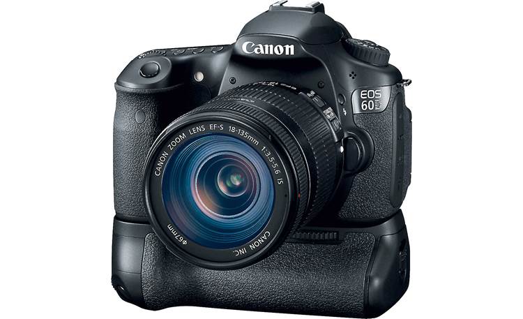 Canon EOS 60D Kit Pictured with optional Canon BG-E9 battery grip
