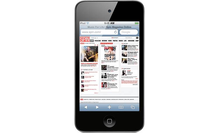 Apple 8GB iPod touch® Screen text