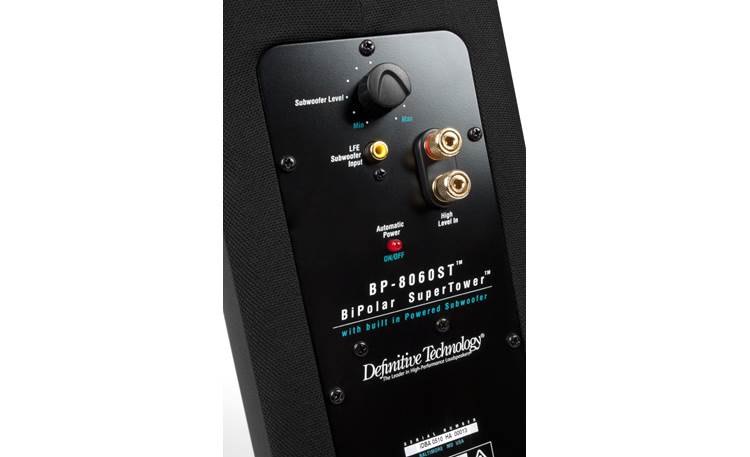 Definitive Technology BP-8060ST Back connection panel