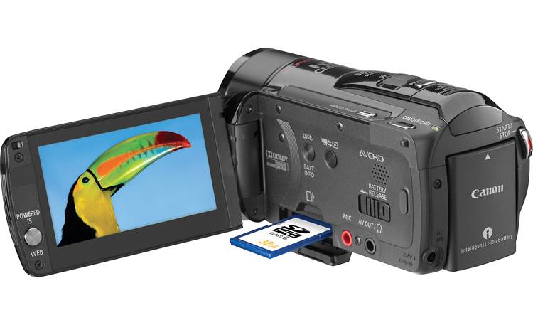 Canon VIXIA HF M32 Shown with screen and momory out (not included)