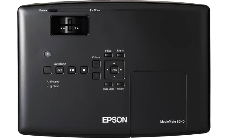 Epson MovieMate 85HD Top view with controls