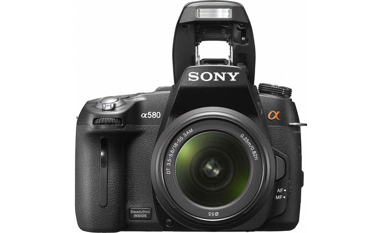 Sony Alpha DSLR-A580 Kit With built-in flash raised
