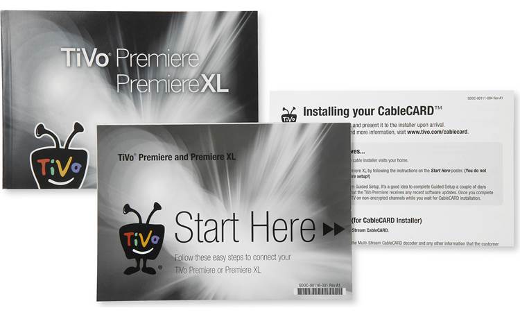 TiVo® Premiere Easy setup guides