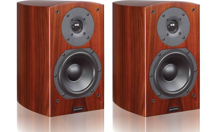 Peachtree Audio D5 Rosewood, shown with grilles off