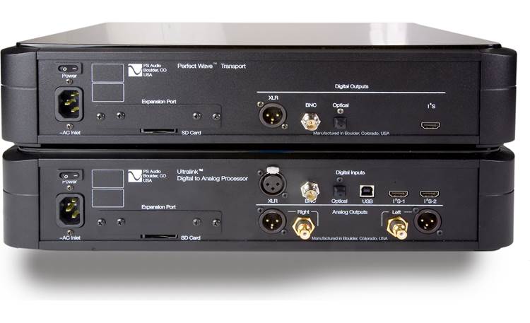 PS Audio PerfectWave™ Transport Back (shown with optional PS Audio Ultralink digital-to-analog processor)