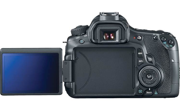 Canon EOS 60D Kit Back (LCD screen swiveled out)