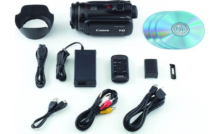 Canon VIXIA HF G10 Shown with included accessories