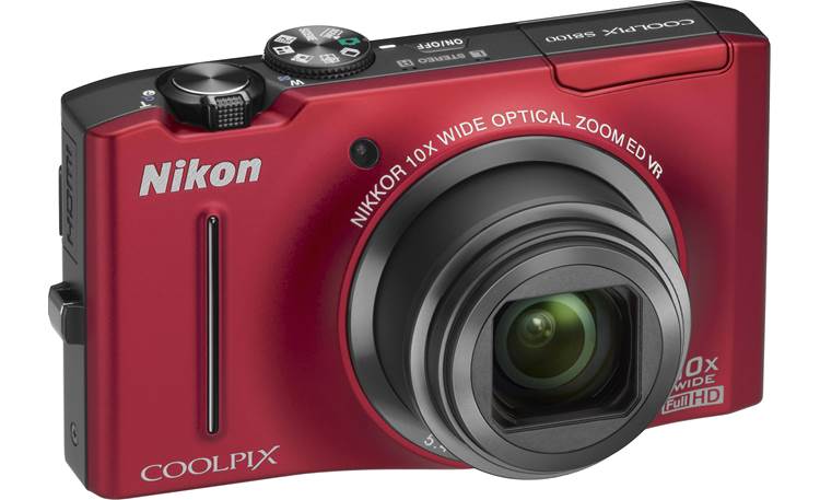 Nikon Coolpix S Red Megapixel Digital Camera With X Optical