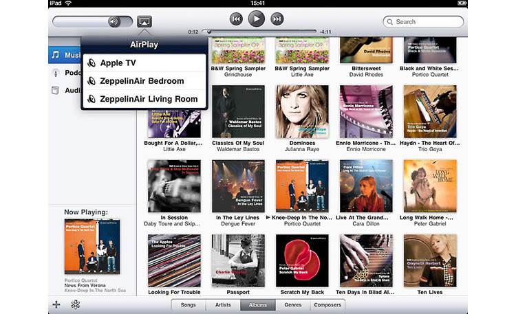 Bowers & Wilkins Zeppelin Air (Factory Refurbished) Screenshot of AirPlay control through iTunes