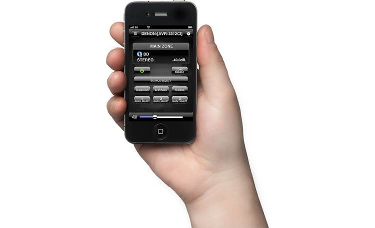 Denon AVR-3312CI Free app to use iPod as a Wi-Fi remote