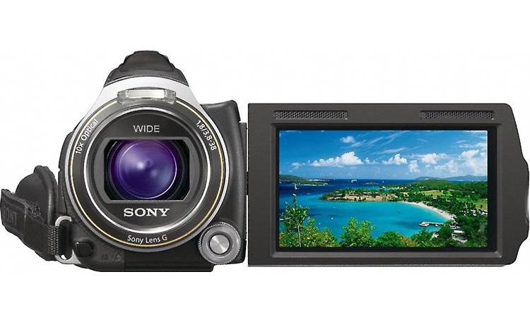 Sony Handycam® HDR-CX700V Front lens and LCD screen out