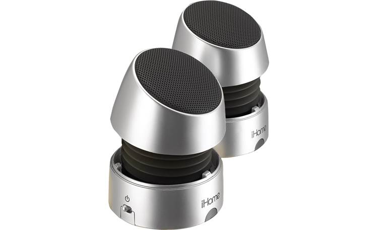 iHome iHM79 Silver - speakers in open position