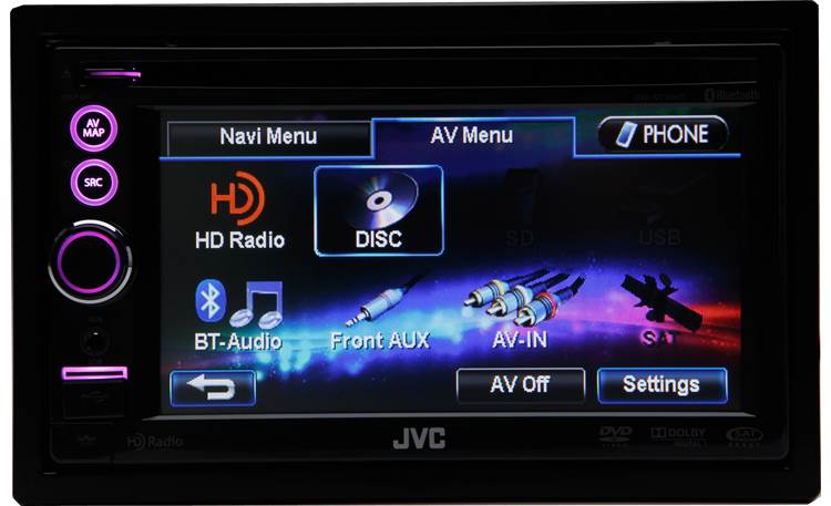 JVC KW-NT30HD (Refurbished) Find your audio sources quickly